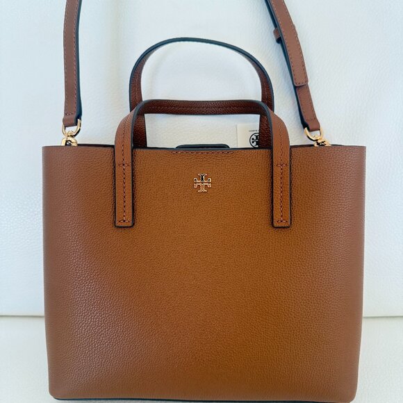 NWT TORY BURCH CROSSBODY SMALL TOTE SATCHEL CORTADO LEATHER - Picture 7 of 7